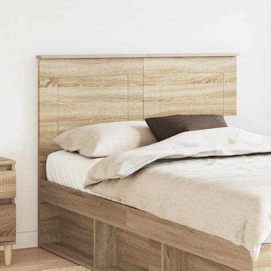 vidaXL Κεφαλάρι με κεφαλάρι Δρύς Sonoma 120 cm Επεξεργασμένο ξύλο