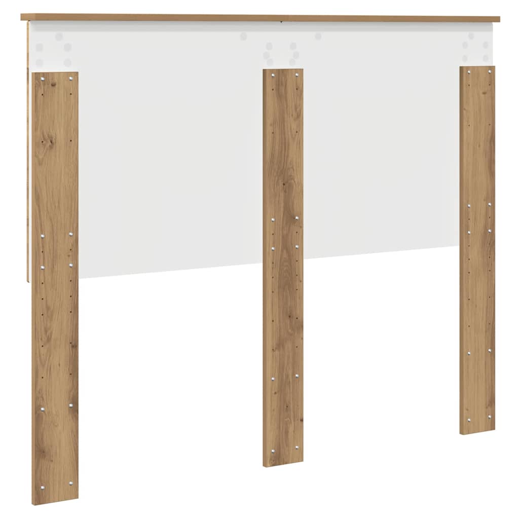 vidaXL Κεφαλάρι με κεφαλάρι Artisan Oak 120 cm Επεξεργασμένο ξύλο
