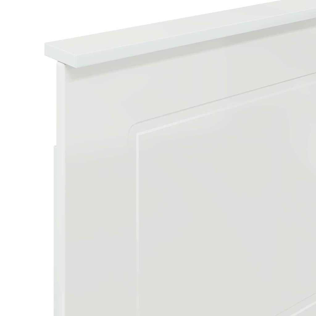 vidaXL Κεφαλάρι με κεφαλάρι Γυαλιστερό Λευκό 100 cm Επεξεργασμένο ξύλο