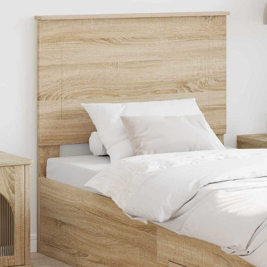 vidaXL Κεφαλάρι με κεφαλάρι Δρύς Sonoma 90 cm Επεξεργασμένο ξύλο