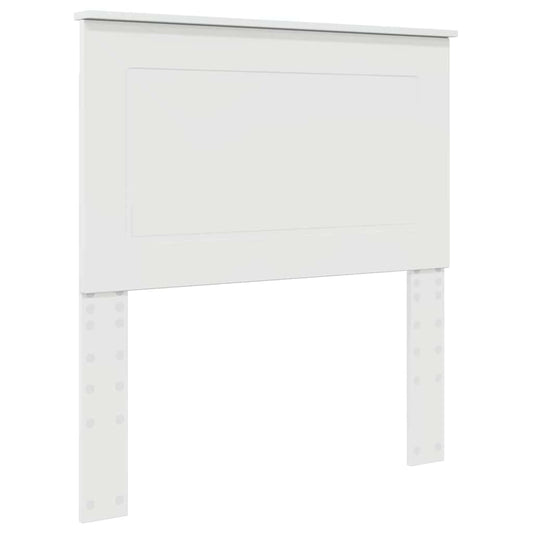 vidaXL Κεφαλάρι με κεφαλάρι Γυαλιστερό Λευκό 90 cm Επεξεργασμένο ξύλο