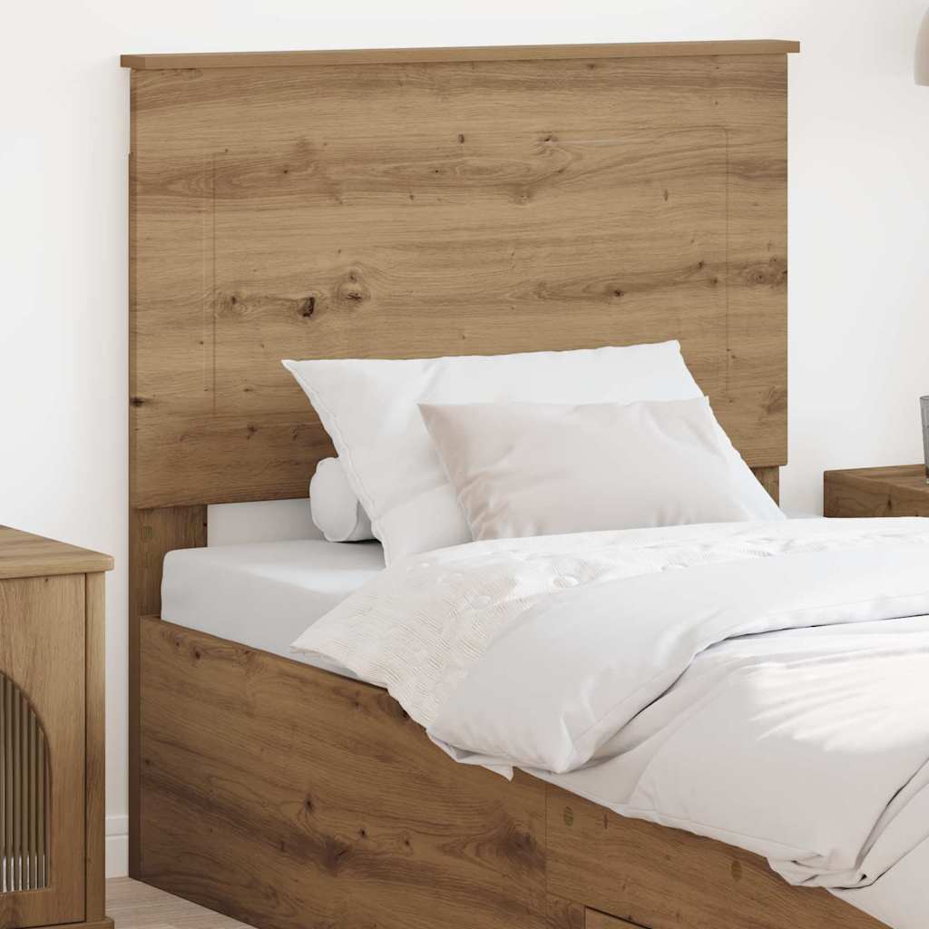 vidaXL Κεφαλάρι με κεφαλάρι Artisan Oak 90 cm Επεξεργασμένο ξύλο