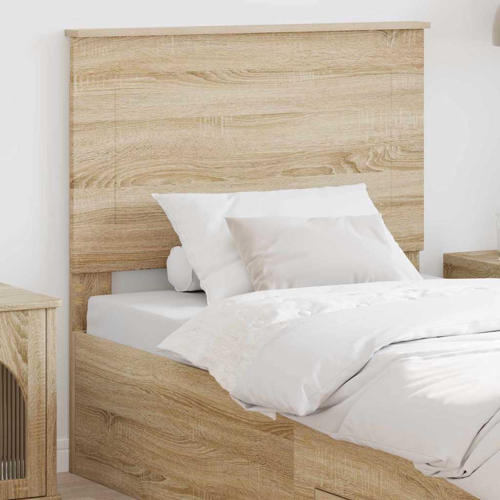 vidaXL Κεφαλάρι με κεφαλάρι Δρύς Sonoma 80 cm Επεξεργασμένο ξύλο