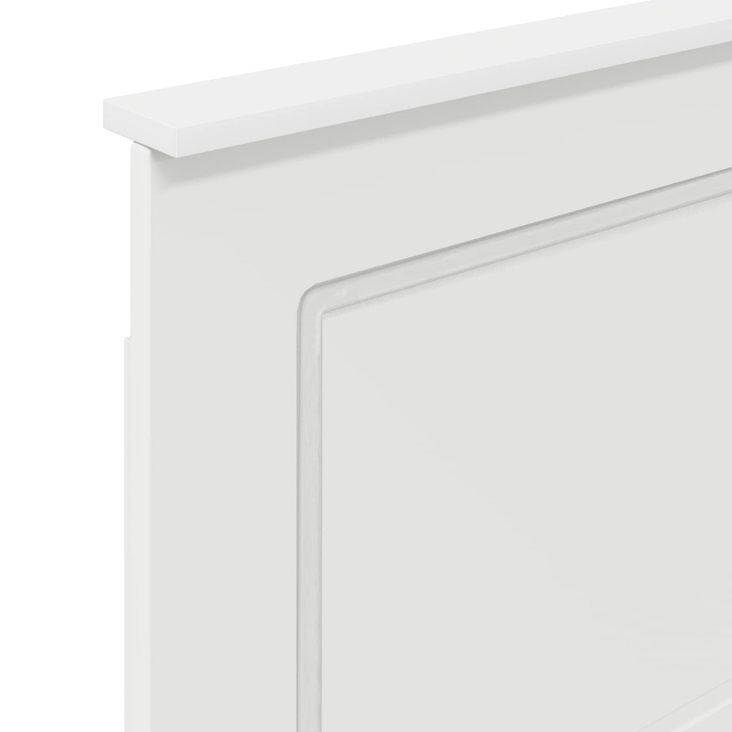 vidaXL Κεφαλάρι με κεφαλάρι Λευκό 75 cm Επεξεργασμένο ξύλο