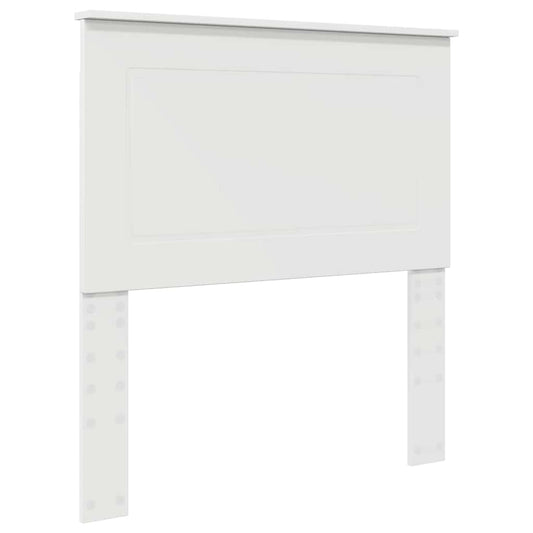 vidaXL Κεφαλάρι με κεφαλάρι Λευκό 75 cm Επεξεργασμένο ξύλο