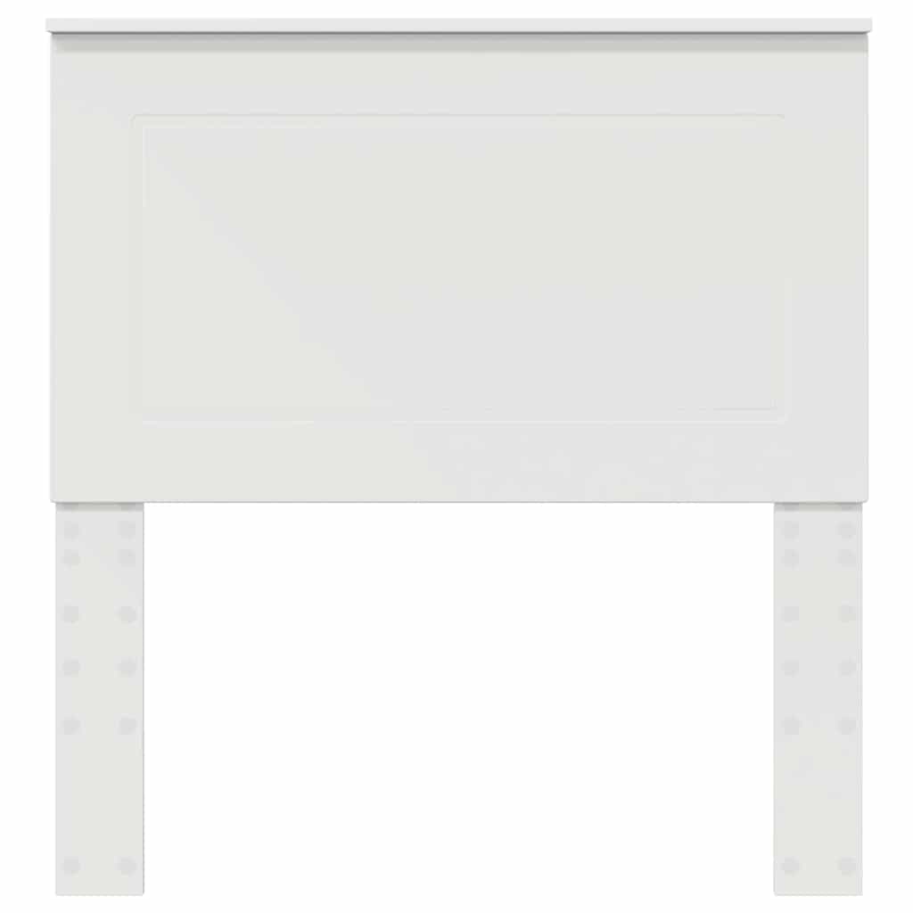 vidaXL Κεφαλάρι με κεφαλάρι Λευκό 75 cm Επεξεργασμένο ξύλο