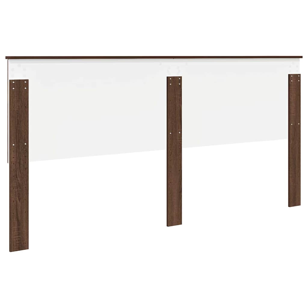 vidaXL Κεφαλάρι με κεφαλάρι Καφέ δρυς 200 cm Επεξεργασμένο ξύλο