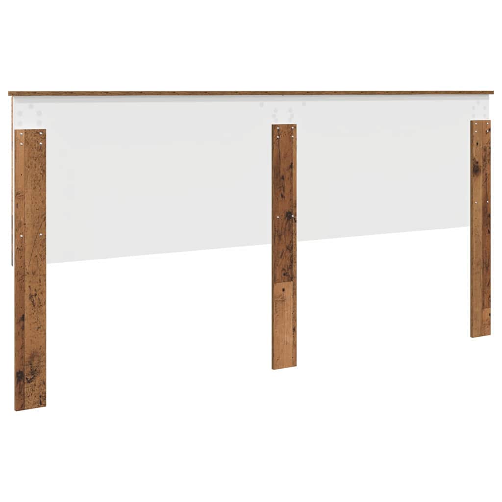 vidaXL Κεφαλάρι με κεφαλάρι Παλιό Ξύλο 200 cm Επεξεργασμένο ξύλο
