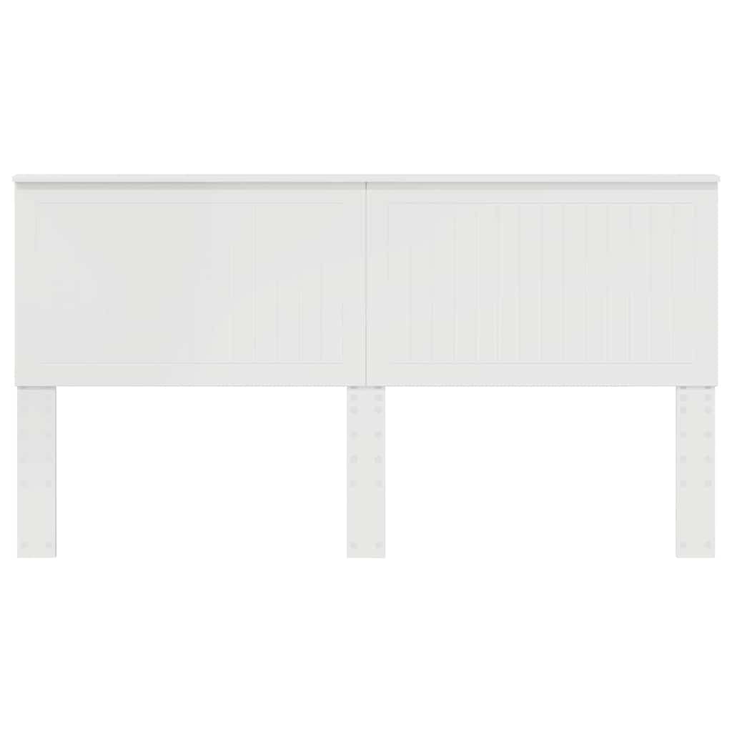vidaXL Κεφαλάρι με κεφαλάρι Λευκό 180 cm Επεξεργασμένο ξύλο