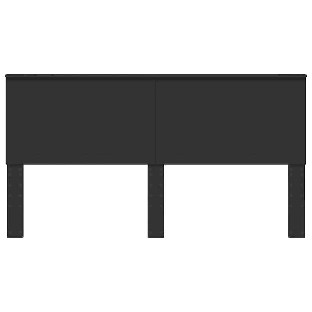 vidaXL Κεφαλάρι με κεφαλάρι Μαύρη Οξυά 180 cm Επεξεργασμένο ξύλο