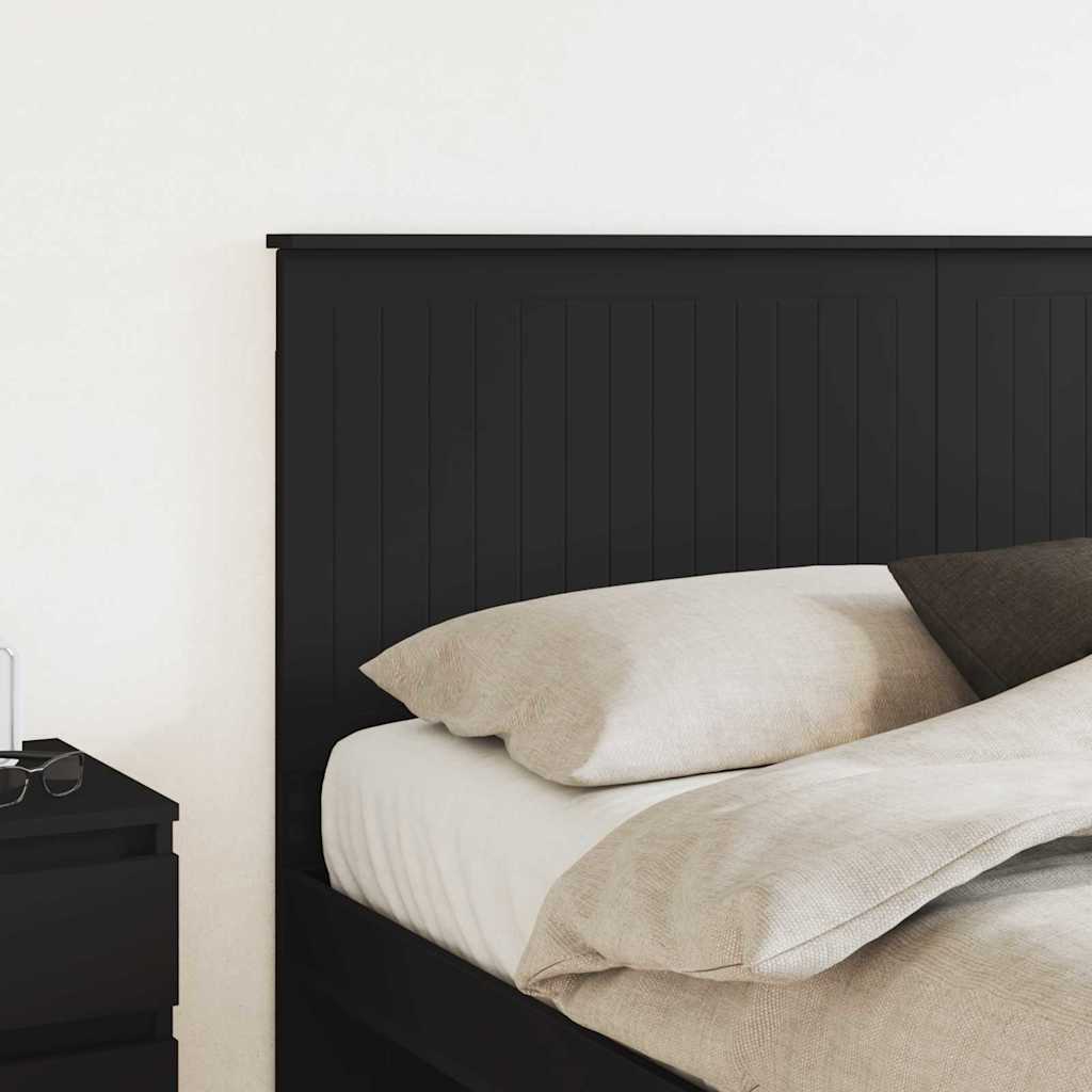 vidaXL Κεφαλάρι με κεφαλάρι Μαύρη Οξυά 160 cm Επεξεργασμένο ξύλο