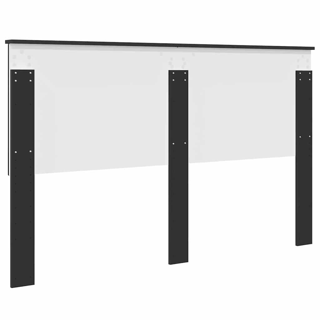 vidaXL Κεφαλάρι με κεφαλάρι Μαύρη Οξυά 160 cm Επεξεργασμένο ξύλο
