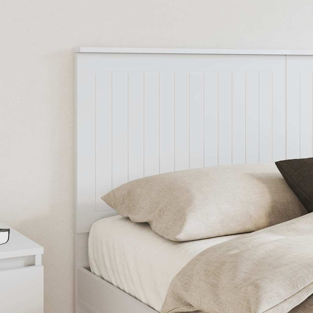 vidaXL Κεφαλάρι με κεφαλάρι Λευκό 150 cm Επεξεργασμένο ξύλο