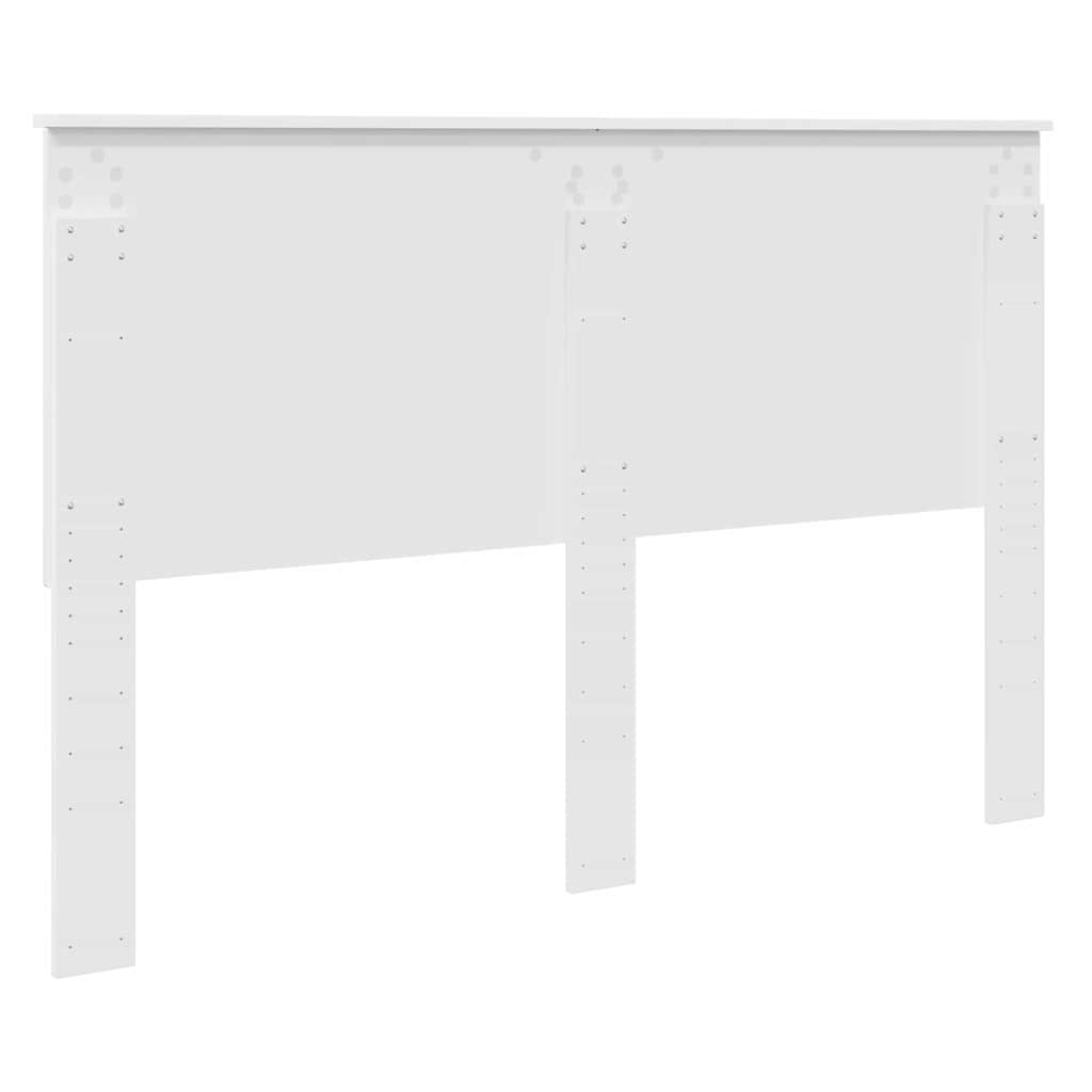 vidaXL Κεφαλάρι με κεφαλάρι Λευκό 150 cm Επεξεργασμένο ξύλο