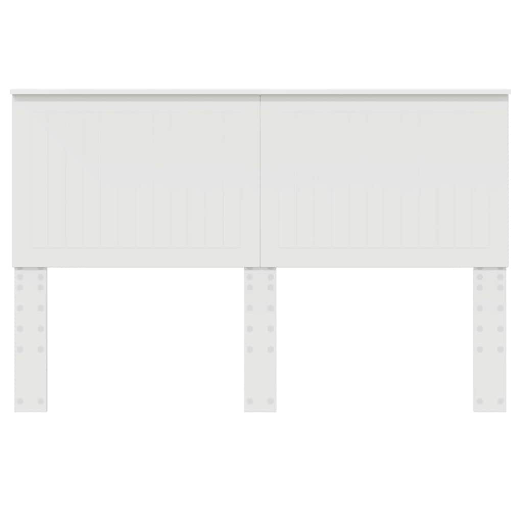 vidaXL Κεφαλάρι με κεφαλάρι Λευκό 150 cm Επεξεργασμένο ξύλο