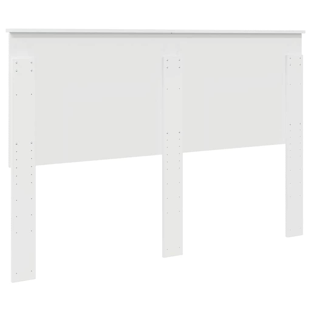 vidaXL Κεφαλάρι με κεφαλάρι Λαμπερό Λευκό 150 cm Επεξεργασμένο ξύλο