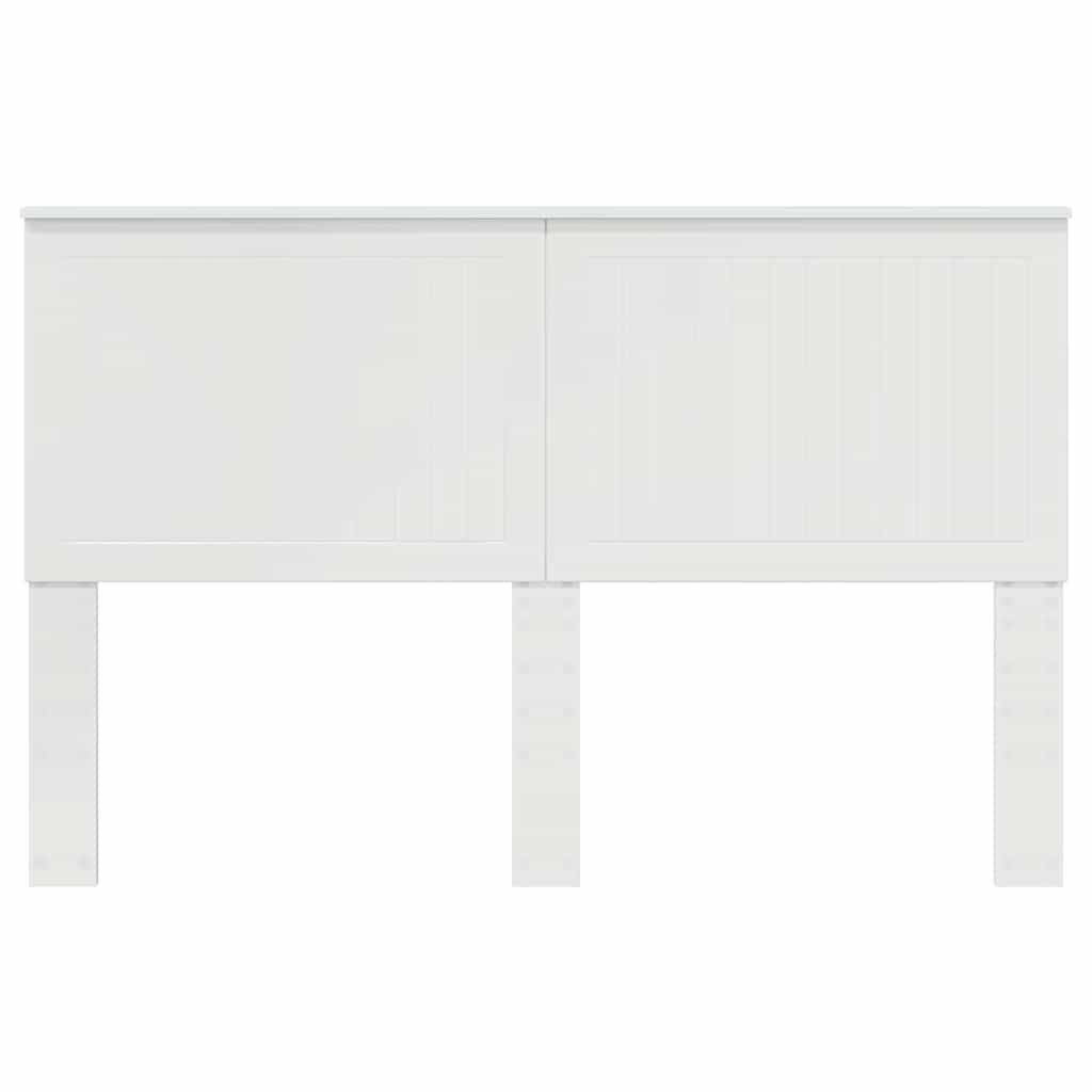 vidaXL Κεφαλάρι με κεφαλάρι Λαμπερό Λευκό 150 cm Επεξεργασμένο ξύλο