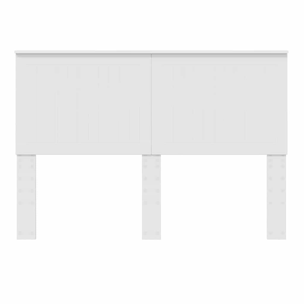 vidaXL Κεφαλάρι με κεφαλάρι Λευκό 140 cm Επεξεργασμένο ξύλο
