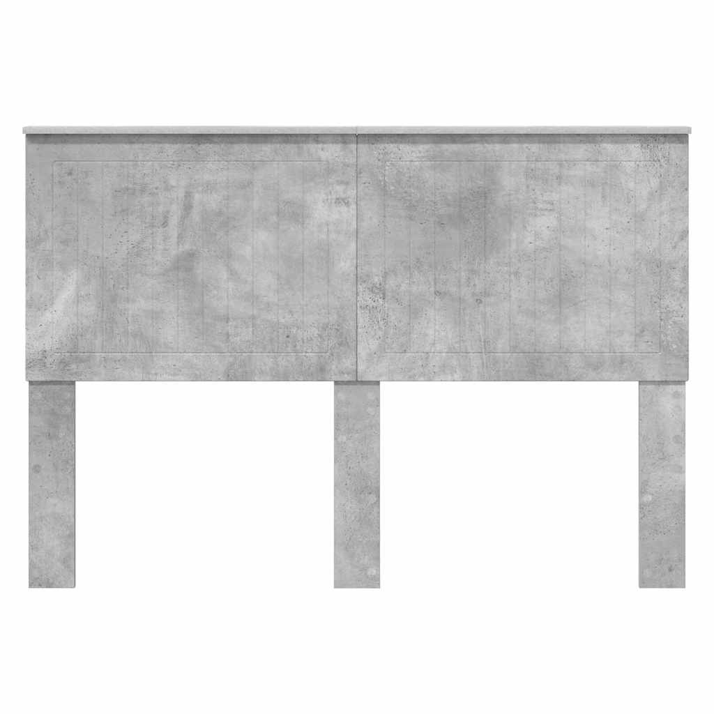 vidaXL Κεφαλάρι με κεφαλάρι Σκυρόδεμα Γκρι 140 cm Επεξεργασμένο ξύλο