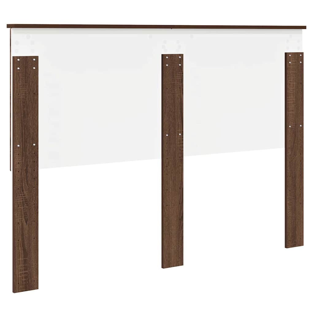 vidaXL Κεφαλάρι με κεφαλάρι Καφέ δρυς 140 cm Επεξεργασμένο ξύλο