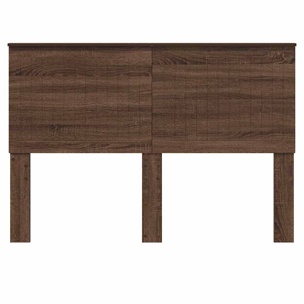 vidaXL Κεφαλάρι με κεφαλάρι Καφέ δρυς 140 cm Επεξεργασμένο ξύλο