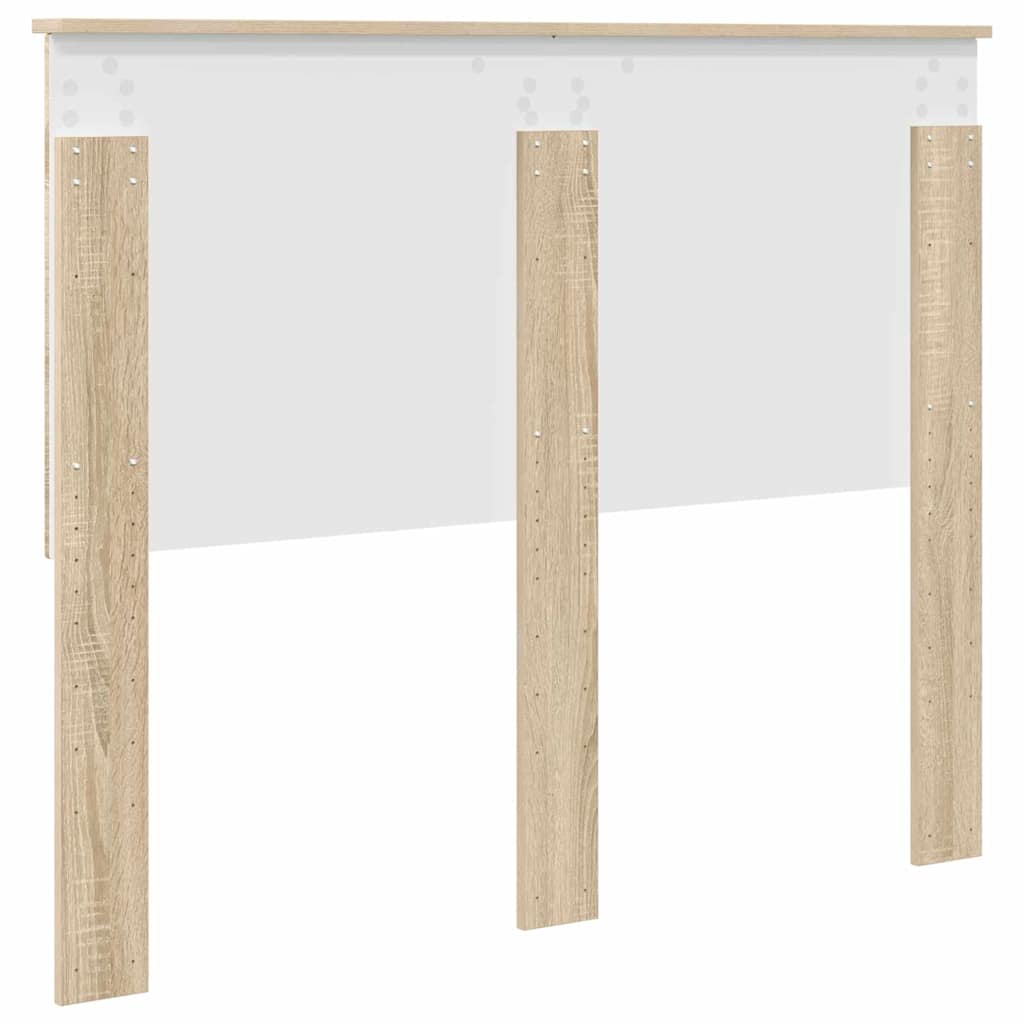 vidaXL Κεφαλάρι με κεφαλάρι Δρύς Sonoma 135 cm Επεξεργασμένο ξύλο