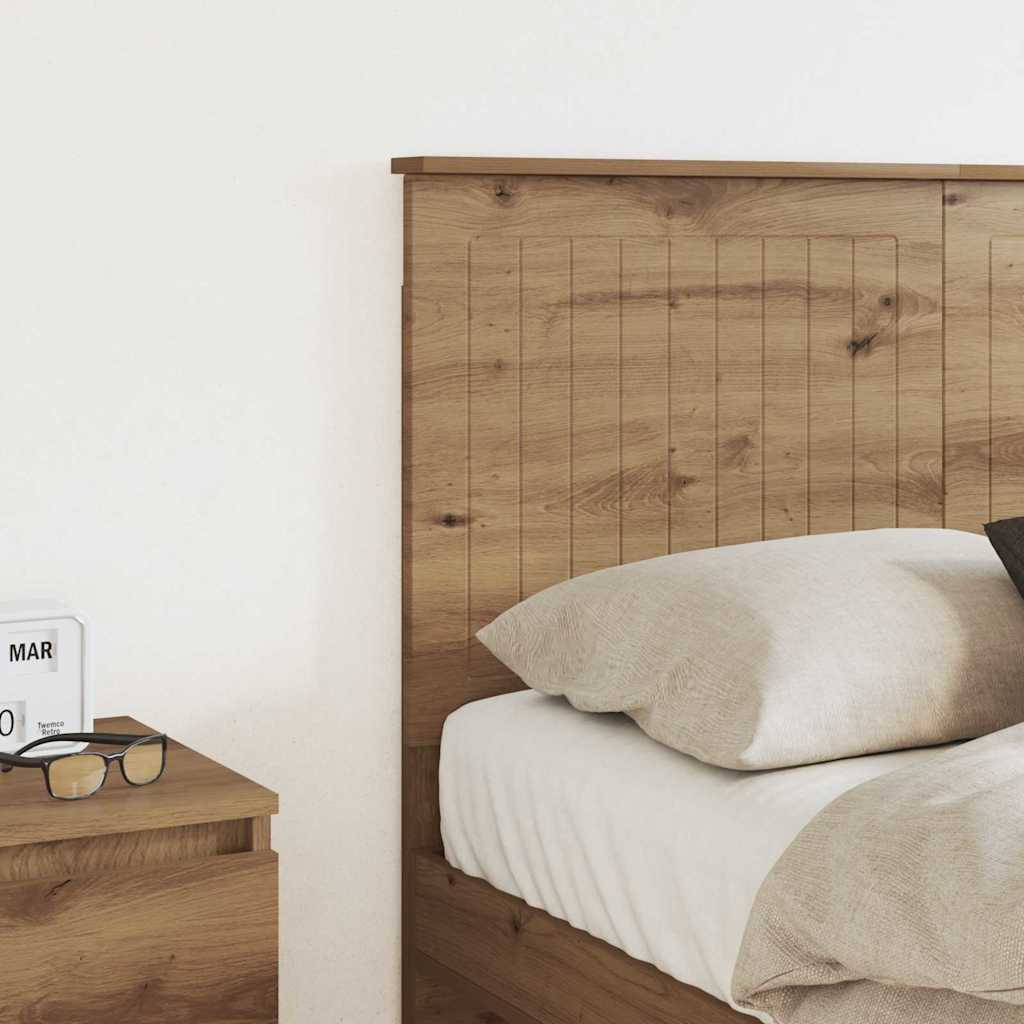 vidaXL Κεφαλάρι με κεφαλάρι Artisan Oak 135 cm Επεξεργασμένο ξύλο