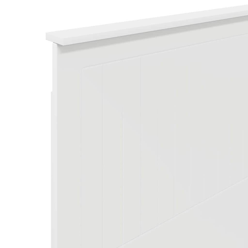 vidaXL Κεφαλάρι με κεφαλάρι Λευκό 80 cm Επεξεργασμένο ξύλο