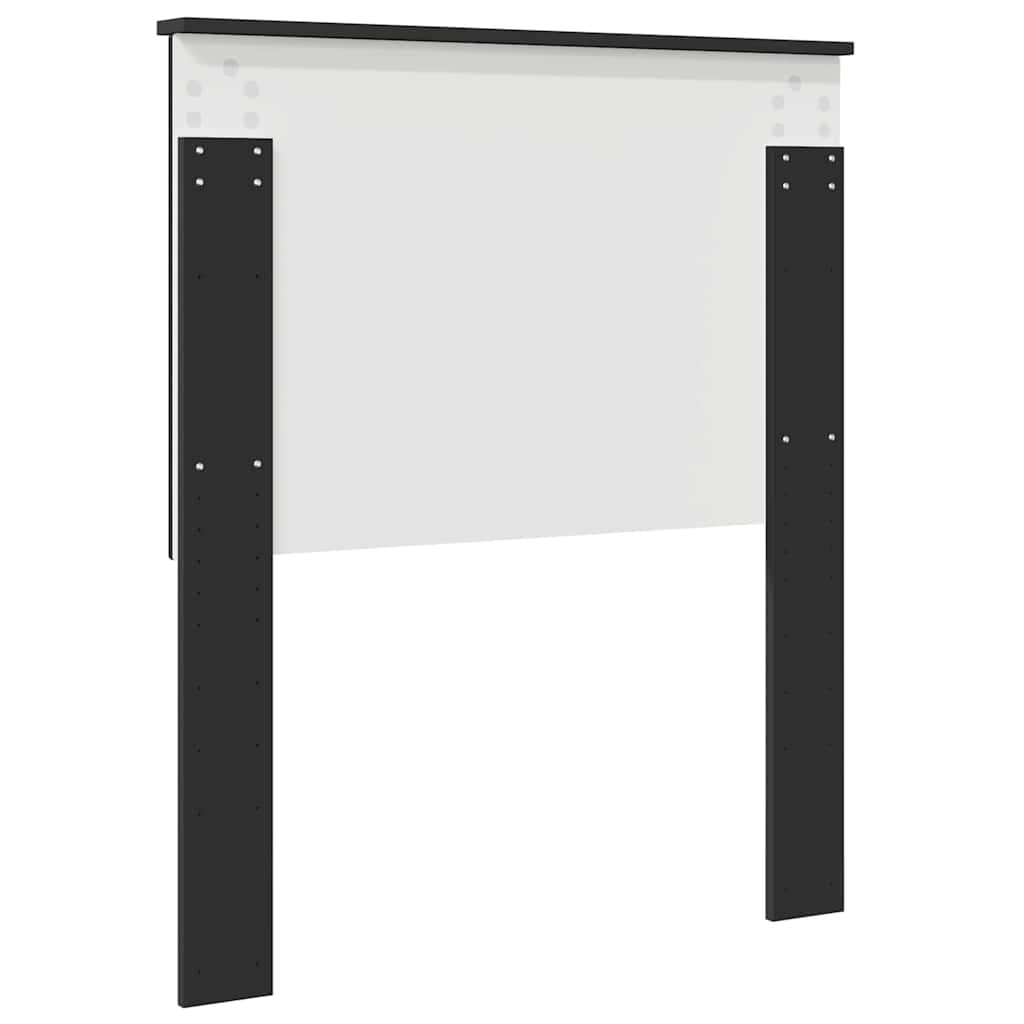 vidaXL Κεφαλάρι με κεφαλάρι Μαύρη Οξυά 80 cm Επεξεργασμένο ξύλο