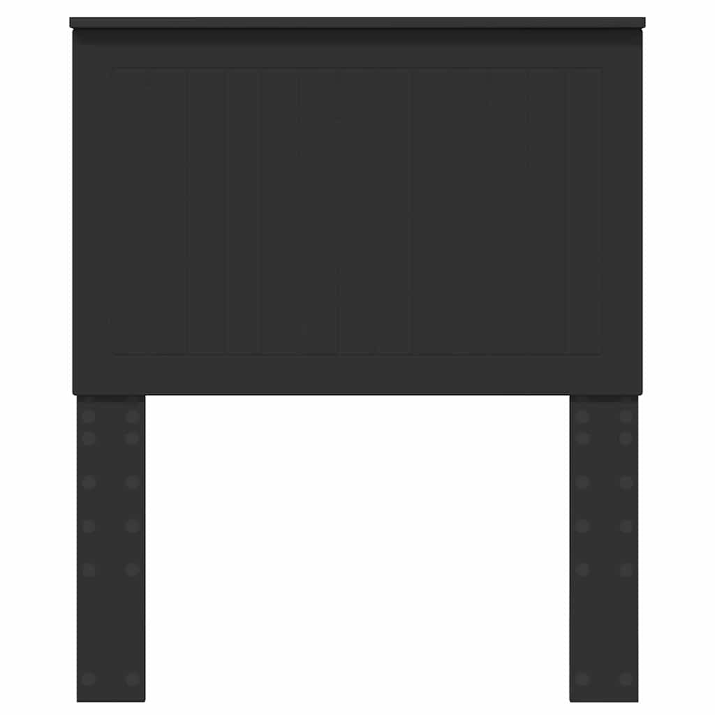 vidaXL Κεφαλάρι με κεφαλάρι Μαύρη Οξυά 80 cm Επεξεργασμένο ξύλο