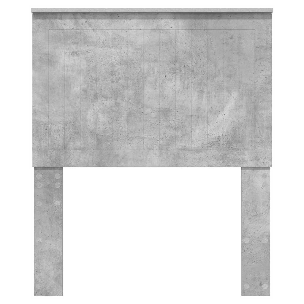 vidaXL Κεφαλάρι με κεφαλάρι Σκυρόδεμα Γκρι 80 cm Επεξεργασμένο ξύλο
