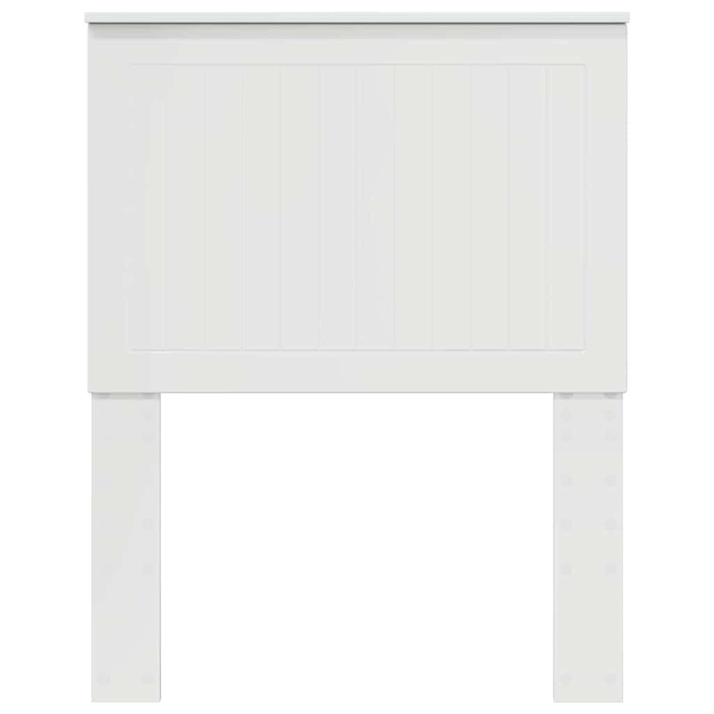 vidaXL Κεφαλάρι με κεφαλάρι Λαμπερό Λευκό 75 cm Επεξεργασμένο ξύλο