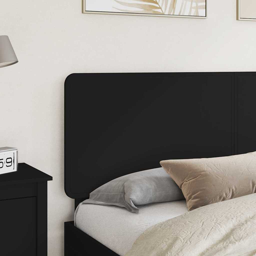 vidaXL Κεφαλάρι με κεφαλάρι Μαύρη Οξυά 180 cm Επεξεργασμένο ξύλο