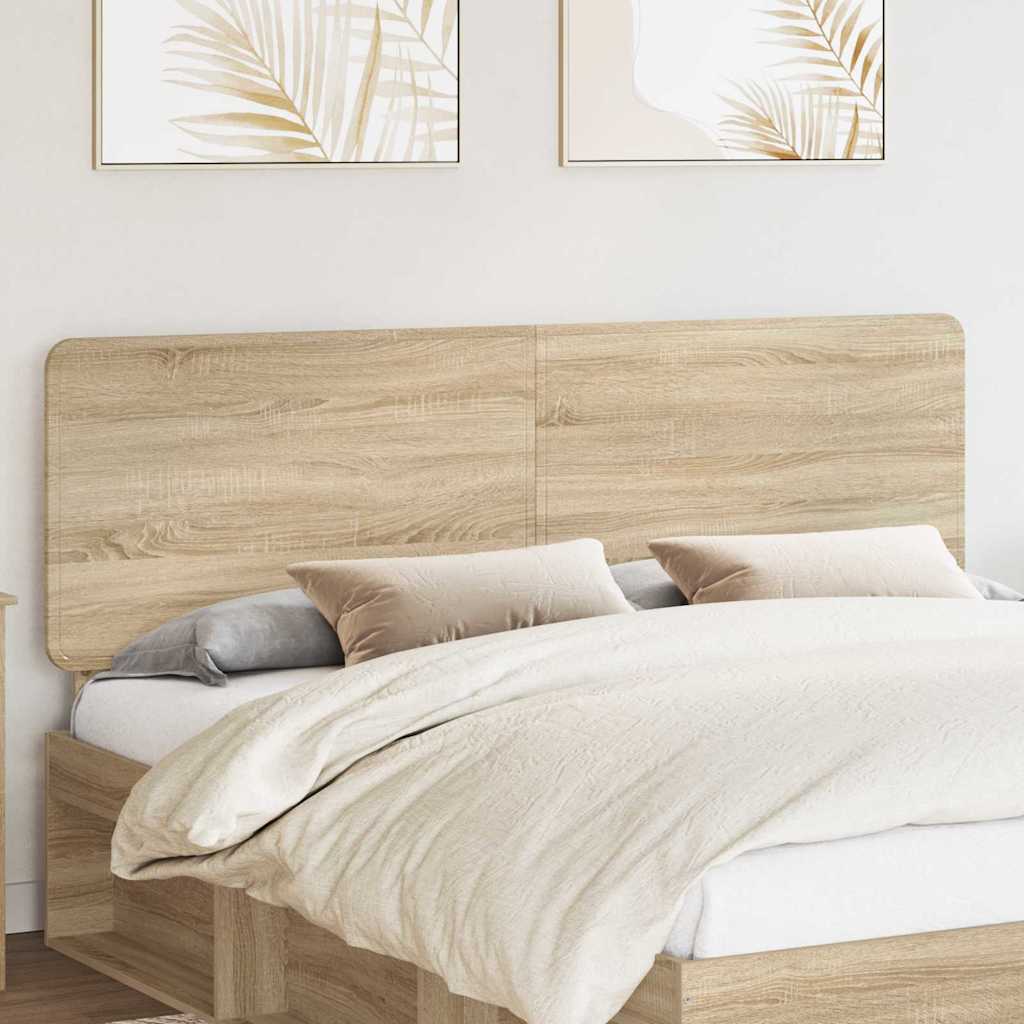 vidaXL Κεφαλάρι με κεφαλάρι Δρύς Sonoma 180 cm Επεξεργασμένο ξύλο
