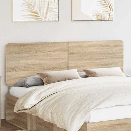 vidaXL Κεφαλάρι με κεφαλάρι Δρύς Sonoma 180 cm Επεξεργασμένο ξύλο