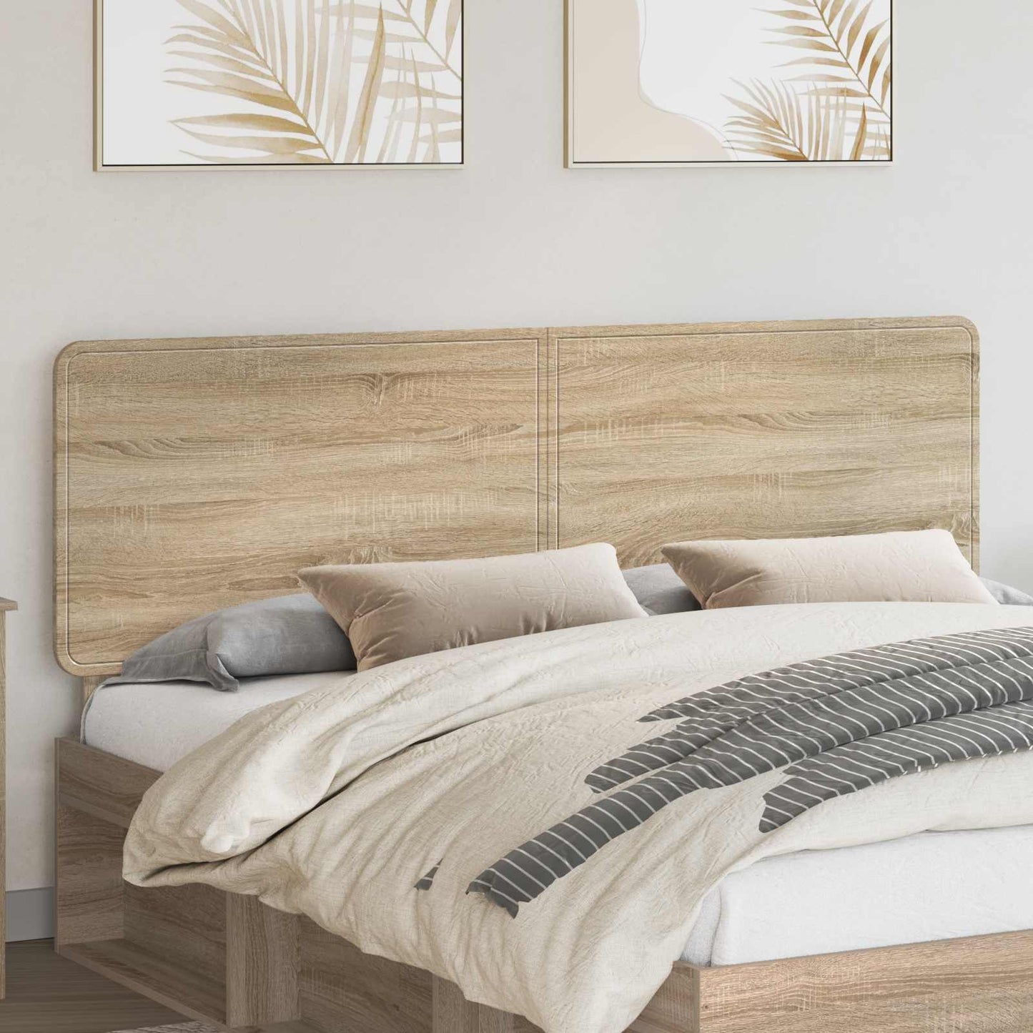vidaXL Κεφαλάρι με κεφαλάρι Δρύς Sonoma 180 cm Επεξεργασμένο ξύλο