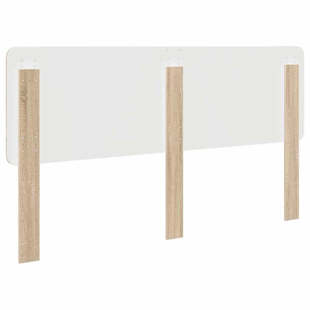 vidaXL Κεφαλάρι με κεφαλάρι Δρύς Sonoma 180 cm Επεξεργασμένο ξύλο