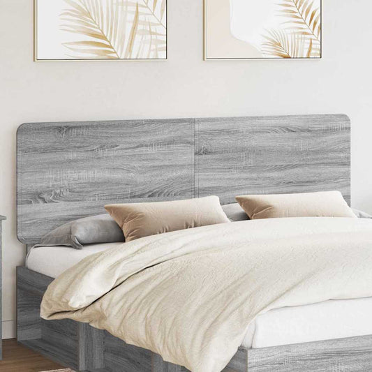 vidaXL Κεφαλάρι με κεφαλάρι Γκρίζο Σονομα 180 cm Επεξεργασμένο ξύλο