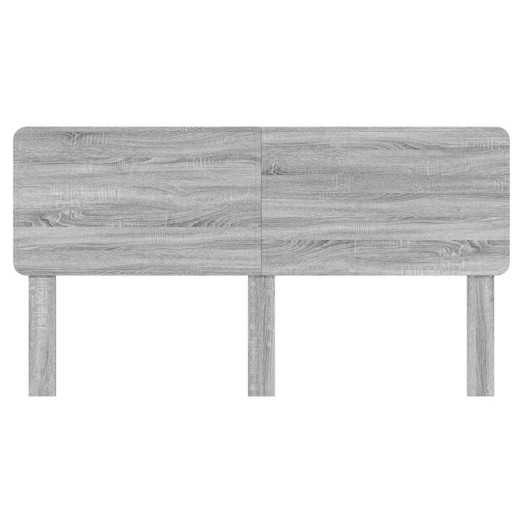 vidaXL Κεφαλάρι με κεφαλάρι Γκρίζο Σονομα 180 cm Επεξεργασμένο ξύλο