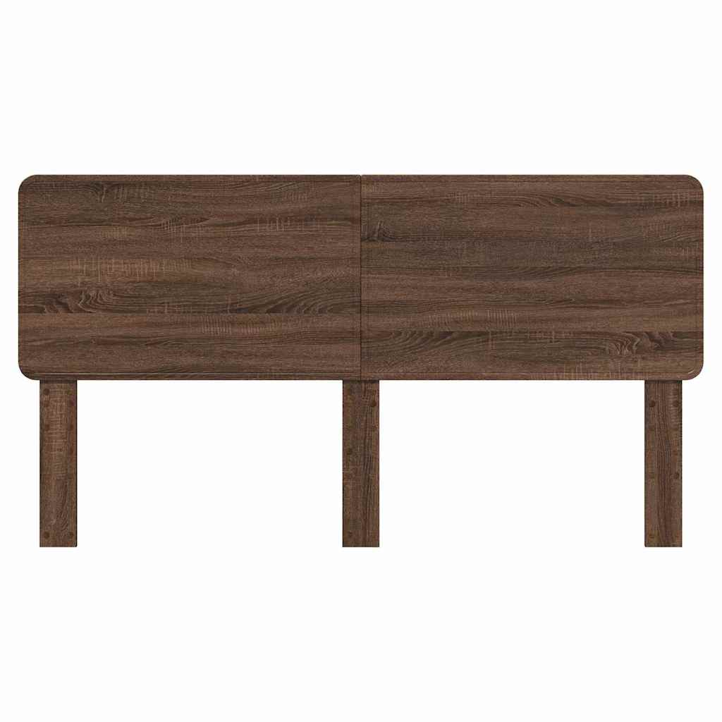 vidaXL Κεφαλάρι με κεφαλάρι Καφέ δρυς 180 cm Επεξεργασμένο ξύλο