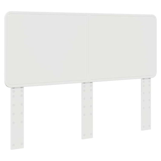 vidaXL Κεφαλάρι με κεφαλάρι Λαμπερό Λευκό 160 cm Επεξεργασμένο ξύλο