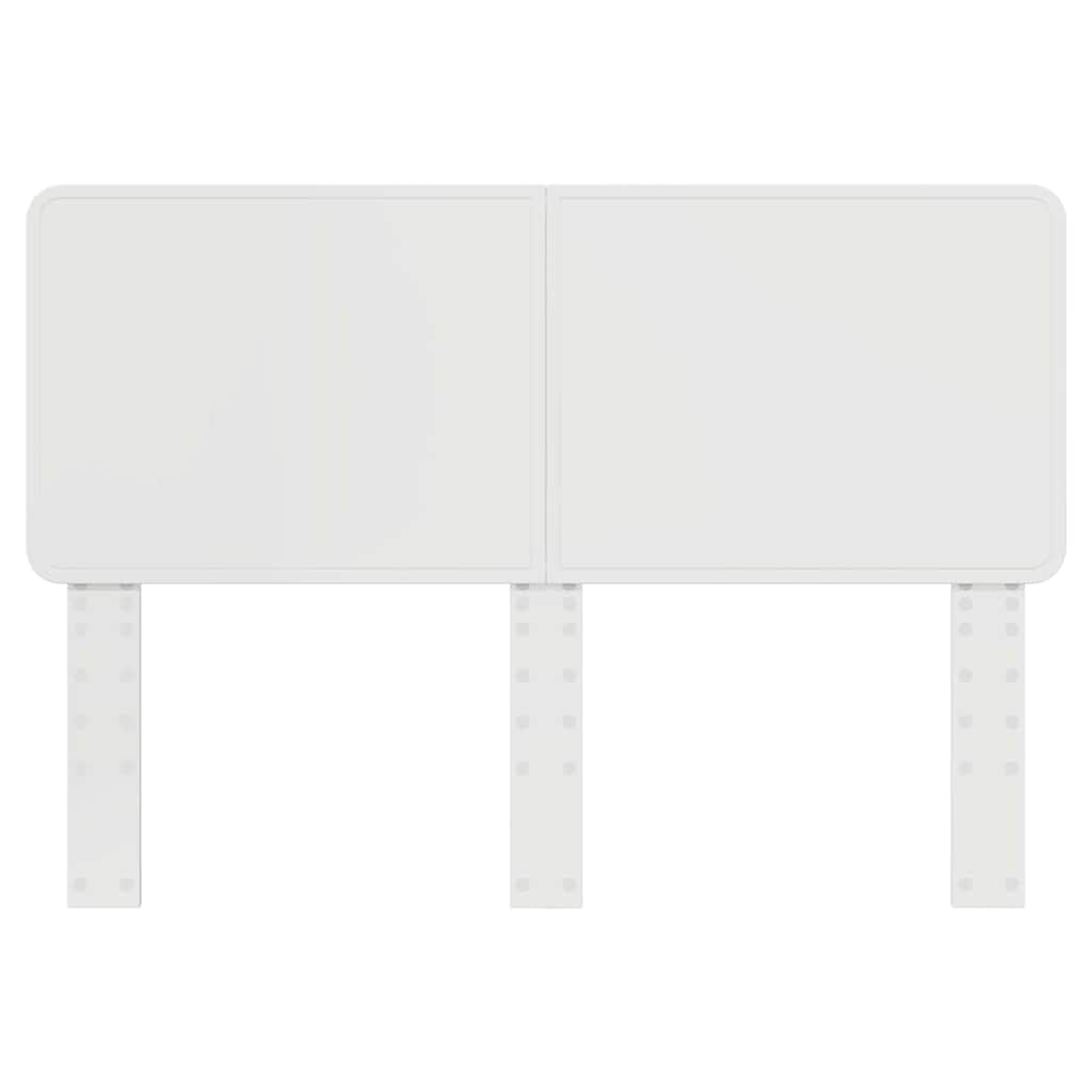 vidaXL Κεφαλάρι με κεφαλάρι Λαμπερό Λευκό 160 cm Επεξεργασμένο ξύλο