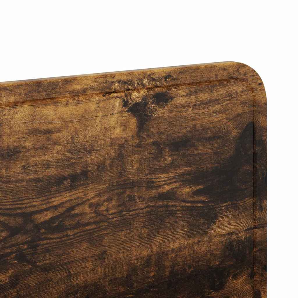 vidaXL Κεφαλάρι με κεφαλάρι Καπνιστό Δρύς 160 cm Επεξεργασμένο ξύλο