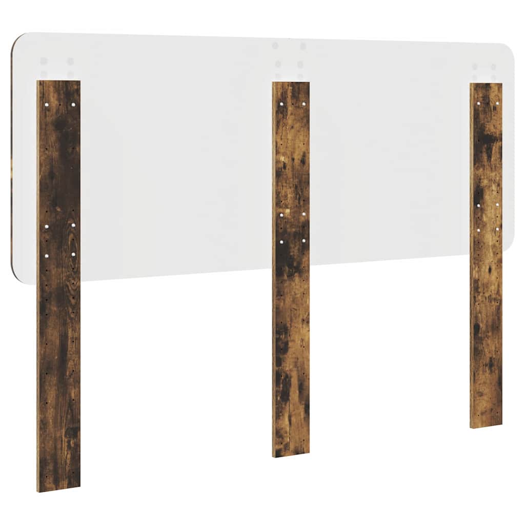 vidaXL Κεφαλάρι με κεφαλάρι Καπνιστό Δρύς 160 cm Επεξεργασμένο ξύλο