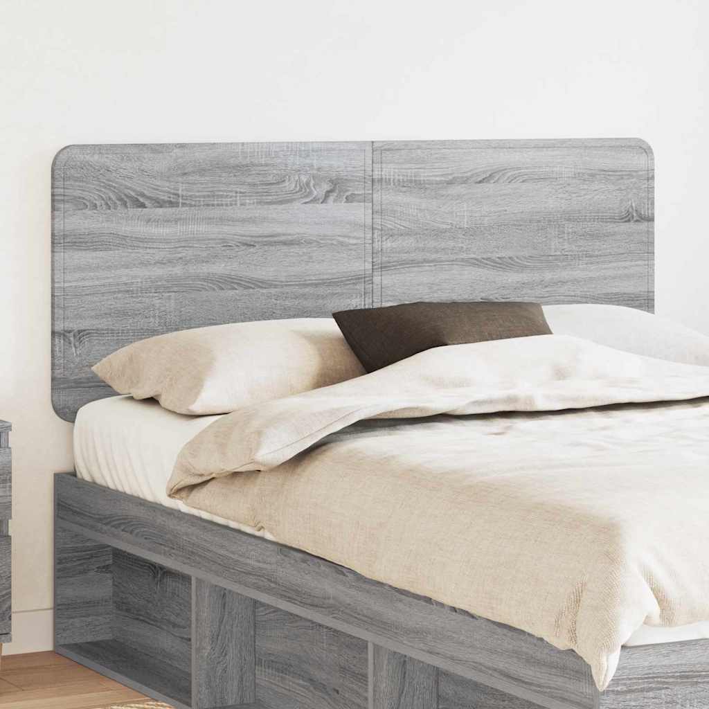 vidaXL Κεφαλάρι με κεφαλάρι Γκρίζο Σονομα 160 cm Επεξεργασμένο ξύλο