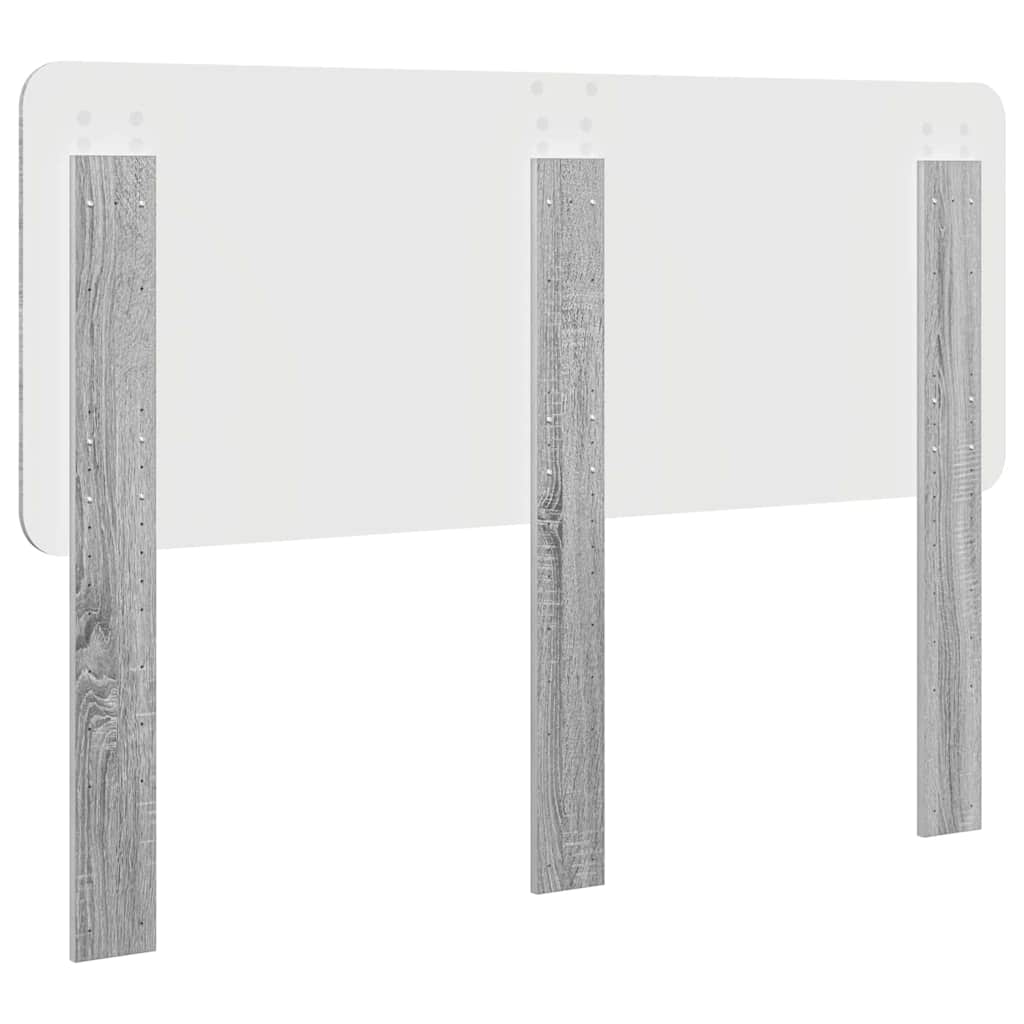 vidaXL Κεφαλάρι με κεφαλάρι Γκρίζο Σονομα 160 cm Επεξεργασμένο ξύλο