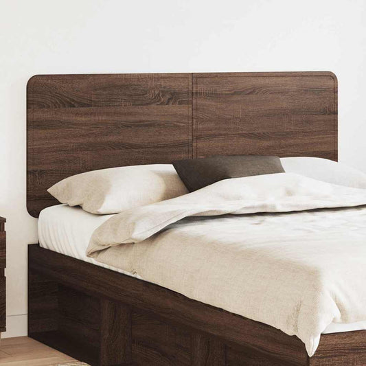 vidaXL Κεφαλάρι με κεφαλάρι Καφέ δρυς 160 cm Επεξεργασμένο ξύλο