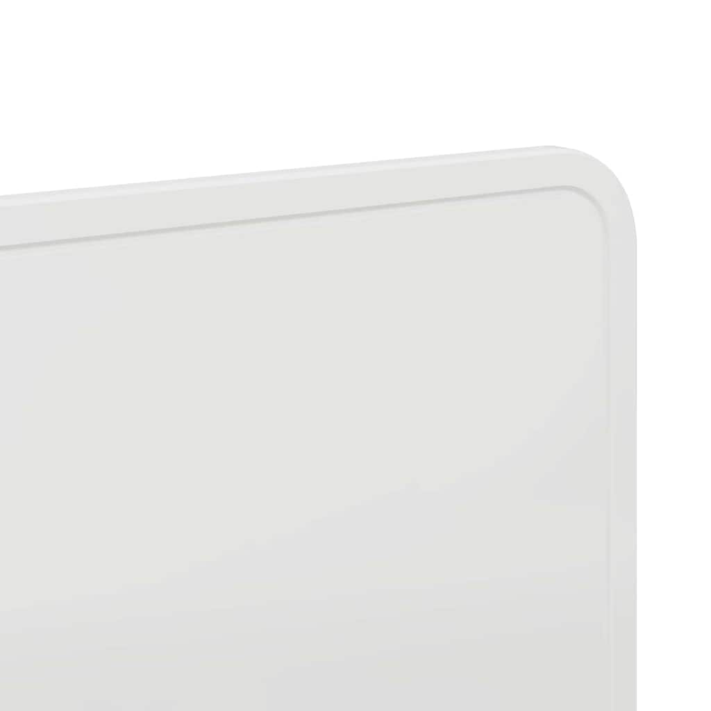 vidaXL Κεφαλάρι με κεφαλάρι Λευκό 140 cm Επεξεργασμένο ξύλο