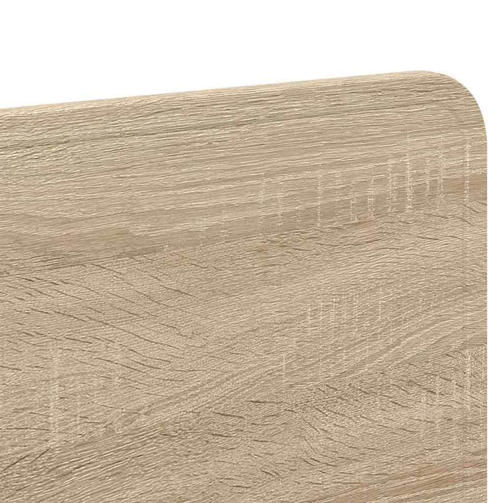 vidaXL Κεφαλάρι με κεφαλάρι Δρύς Sonoma 140 cm Επεξεργασμένο ξύλο