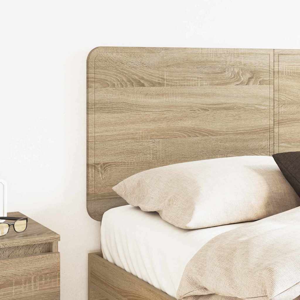vidaXL Κεφαλάρι με κεφαλάρι Δρύς Sonoma 140 cm Επεξεργασμένο ξύλο
